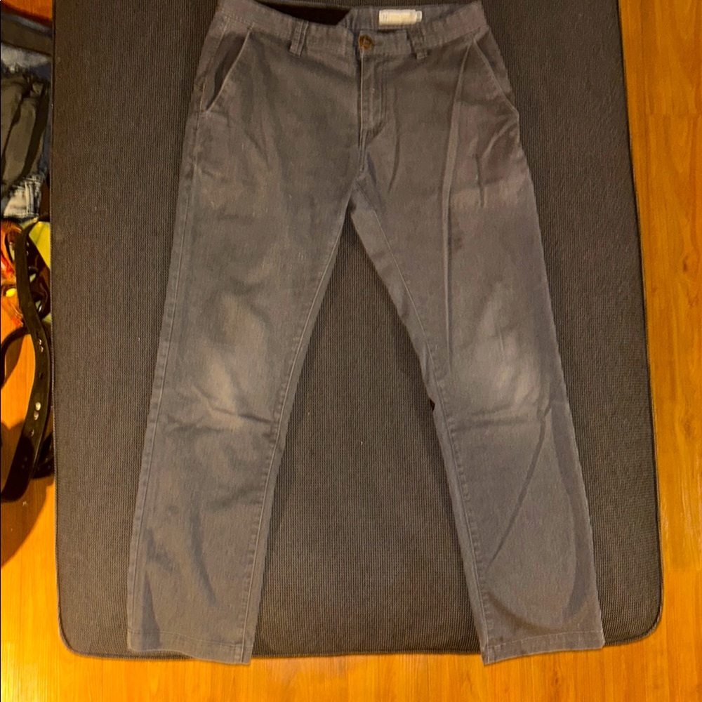 Volcom Gray Chinos Straight Leg Durable Design